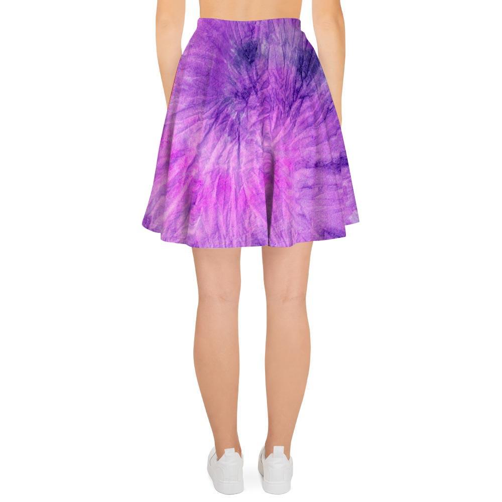 Tie Dye Purple Women's Skirt-grizzshop