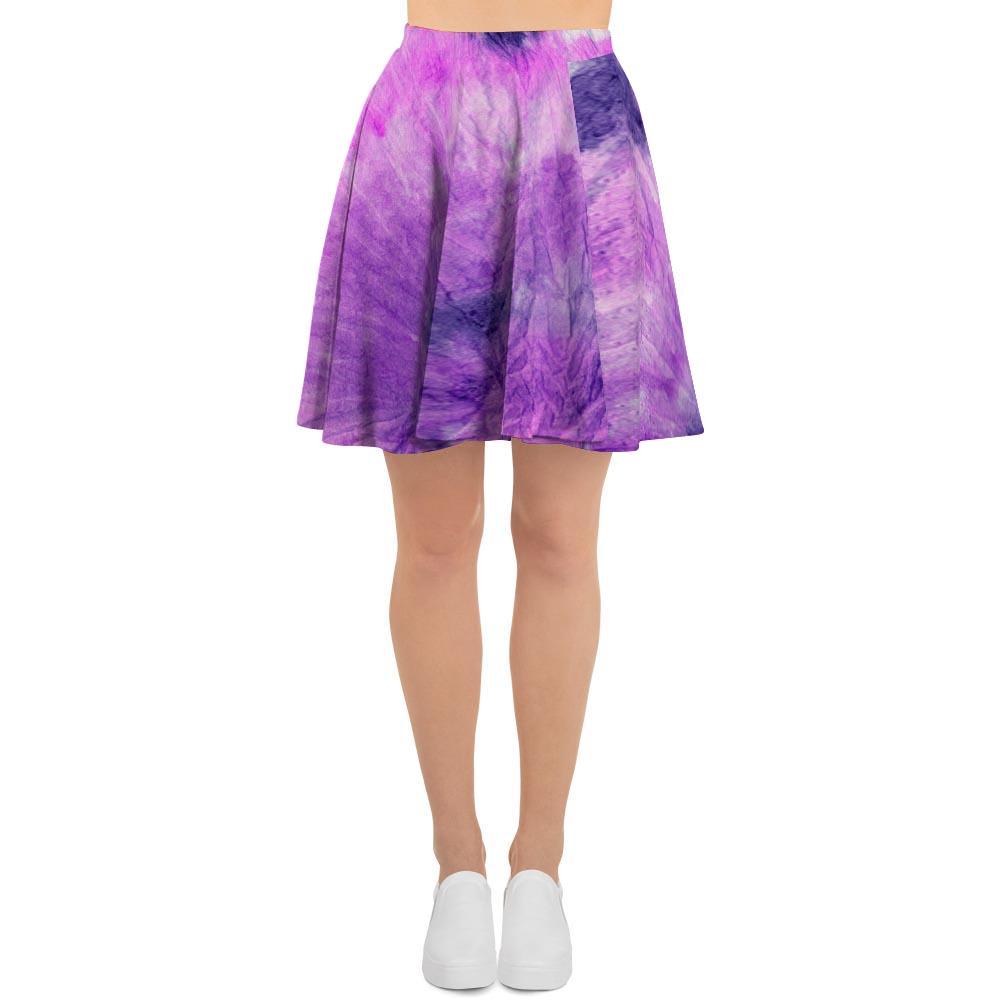 Tie Dye Purple Women's Skirt-grizzshop