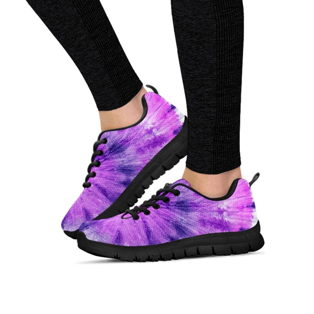 Tie Dye Purple Women's Sneakers-grizzshop