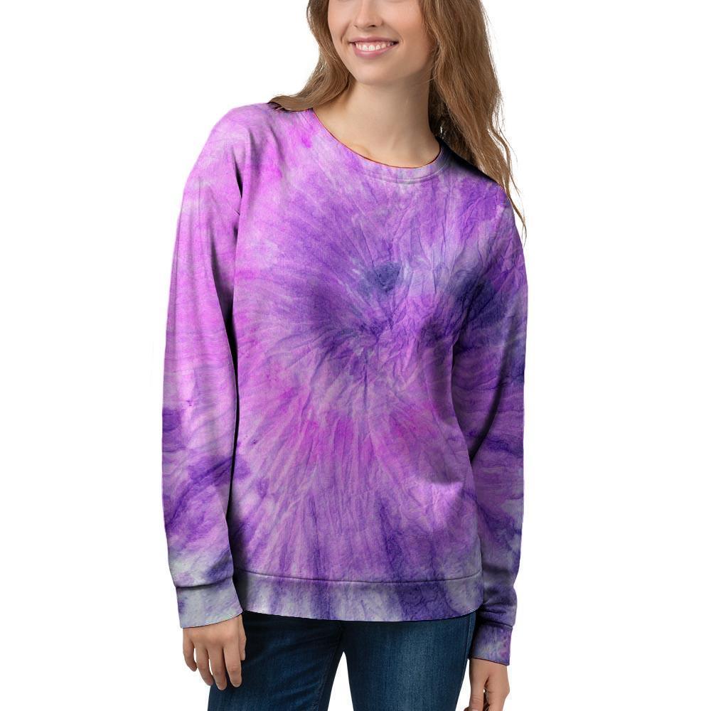 Tie Dye Purple Women's Sweatshirt-grizzshop