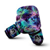 Tie Dye Rainbow And Black Print Boxing Gloves-grizzshop