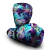 Tie Dye Rainbow And Black Print Boxing Gloves-grizzshop