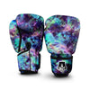 Tie Dye Rainbow And Black Print Boxing Gloves-grizzshop