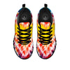 Tie Dye Rainbow Heart Print Black Sneaker-grizzshop