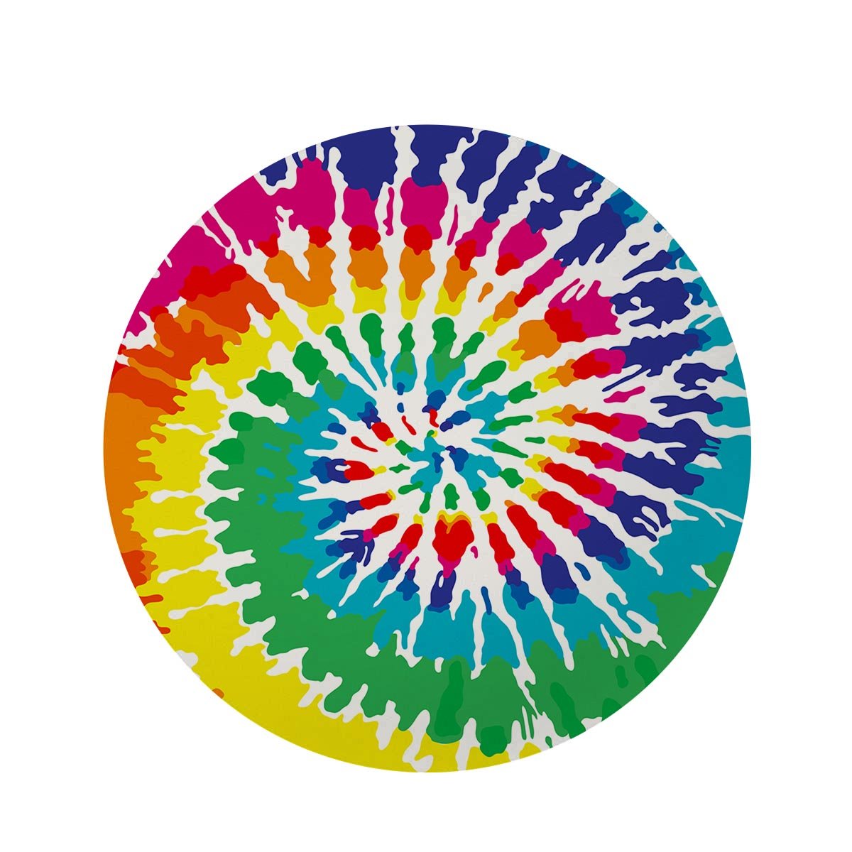 Tie Dye Round Rug-grizzshop