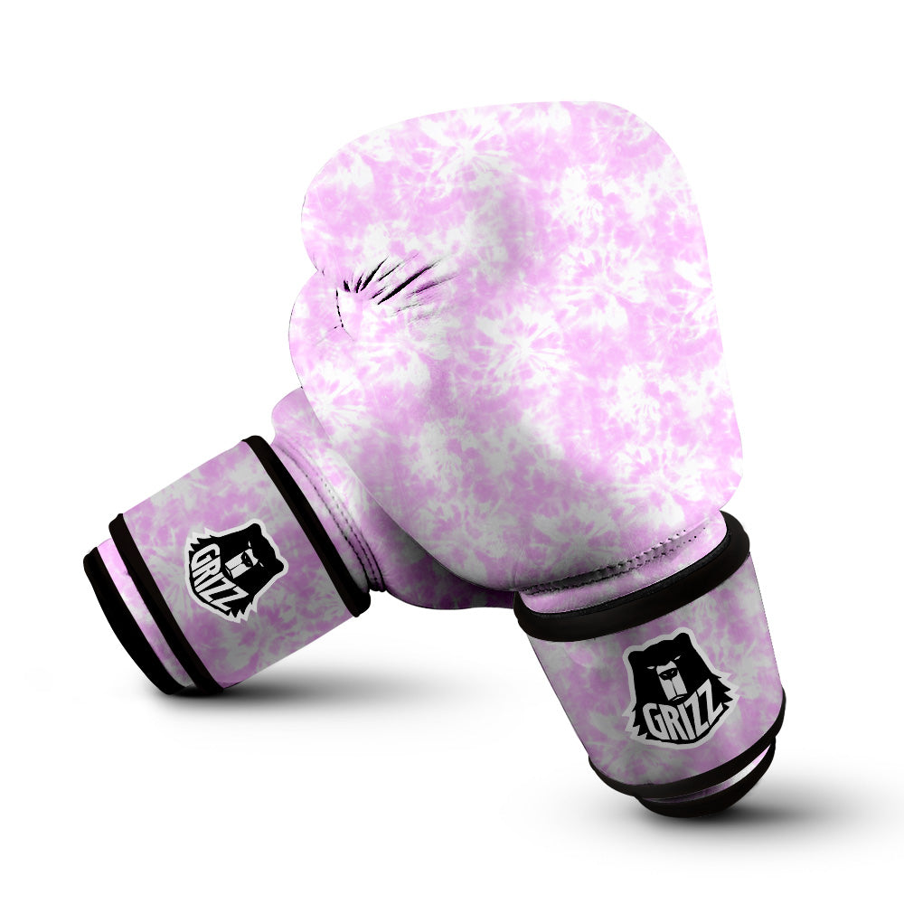 Tie Dye Shibori Pink Print Pattern Boxing Gloves-grizzshop