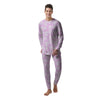 Tie Dye Shibori Pink Print Pattern Men's Pajamas-grizzshop