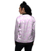 Tie Dye Shibori Pink Print Pattern Women's Bomber Jacket-grizzshop