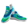 Tie Dye Spiral Print White Athletic Shoes-grizzshop