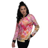 Tie Dye Summer Print Women's Bomber Jacket-grizzshop