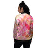 Tie Dye Summer Print Women's Bomber Jacket-grizzshop