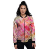 Tie Dye Summer Print Women's Bomber Jacket-grizzshop