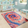 Tie Dye Swirl Batik Floor Mat-grizzshop