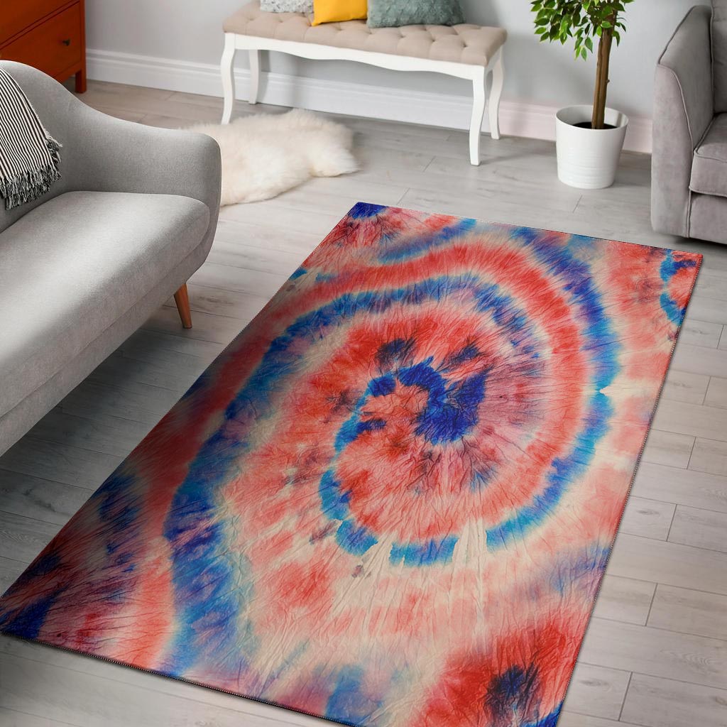 Tie Dye Swirl Batik Floor Mat-grizzshop