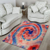 Tie Dye Swirl Batik Floor Mat-grizzshop