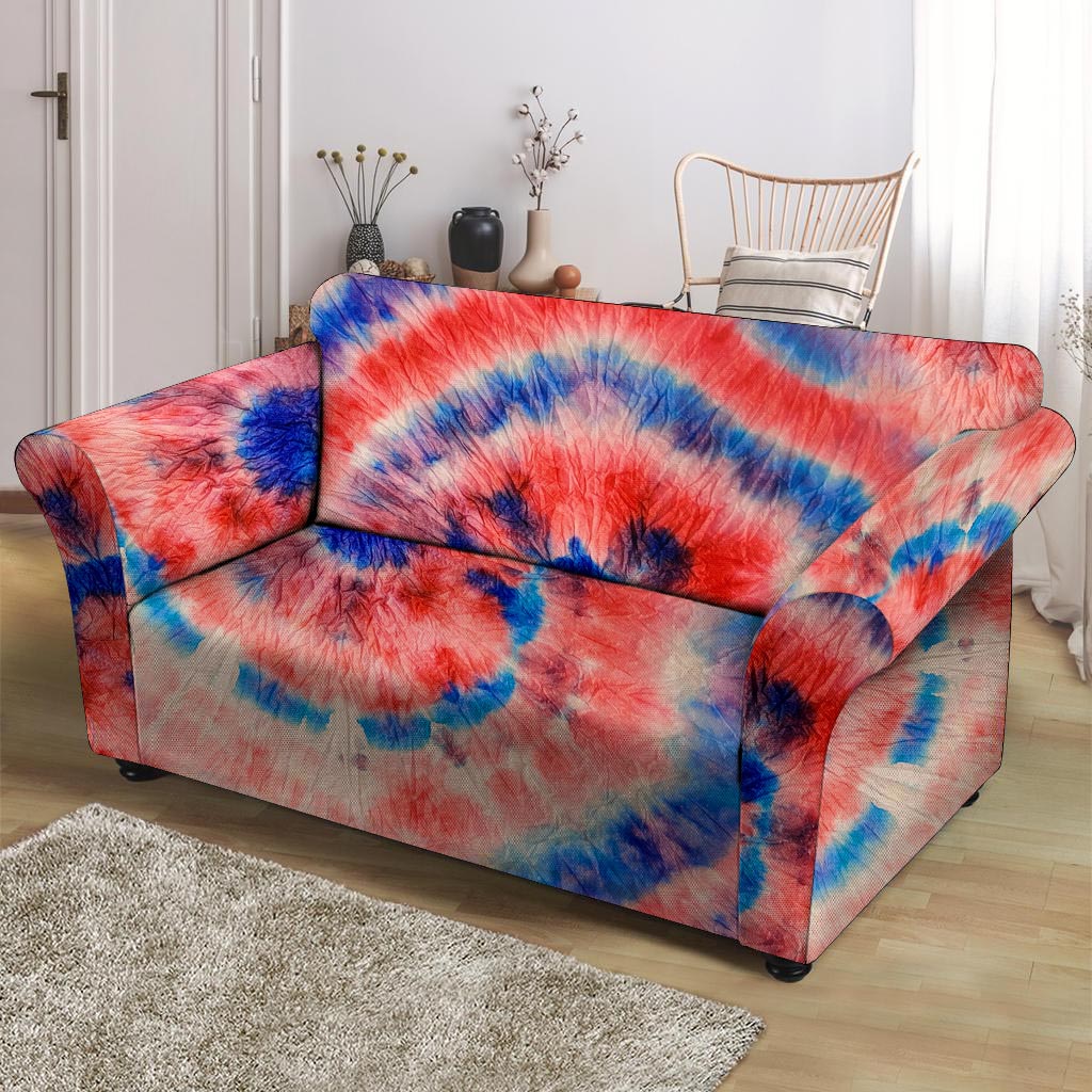 Tie Dye Swirl Batik Loveseat Cover-grizzshop