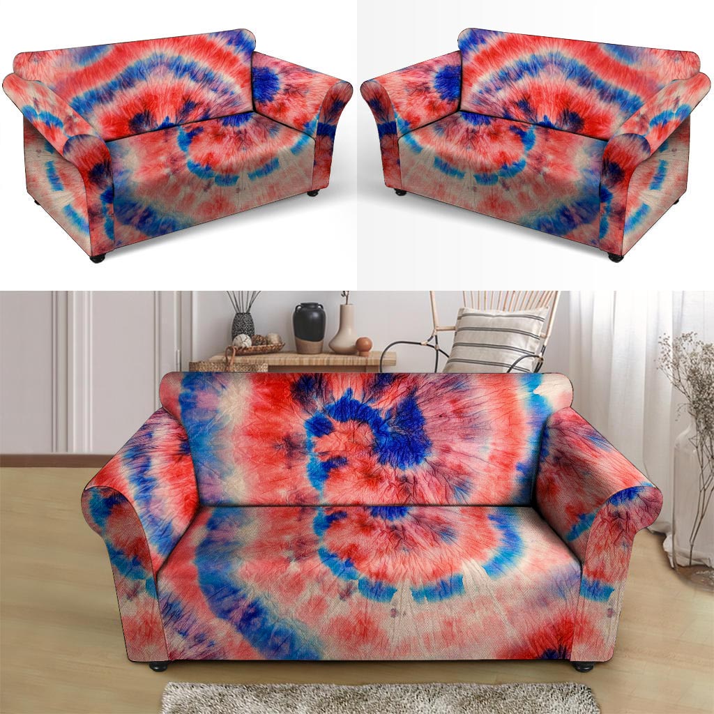 Tie Dye Swirl Batik Loveseat Cover-grizzshop