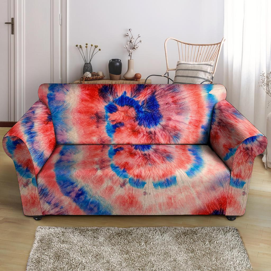 Tie Dye Swirl Batik Loveseat Cover-grizzshop