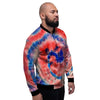 Tie Dye Swirl Batik Men's Bomber Jacket-grizzshop