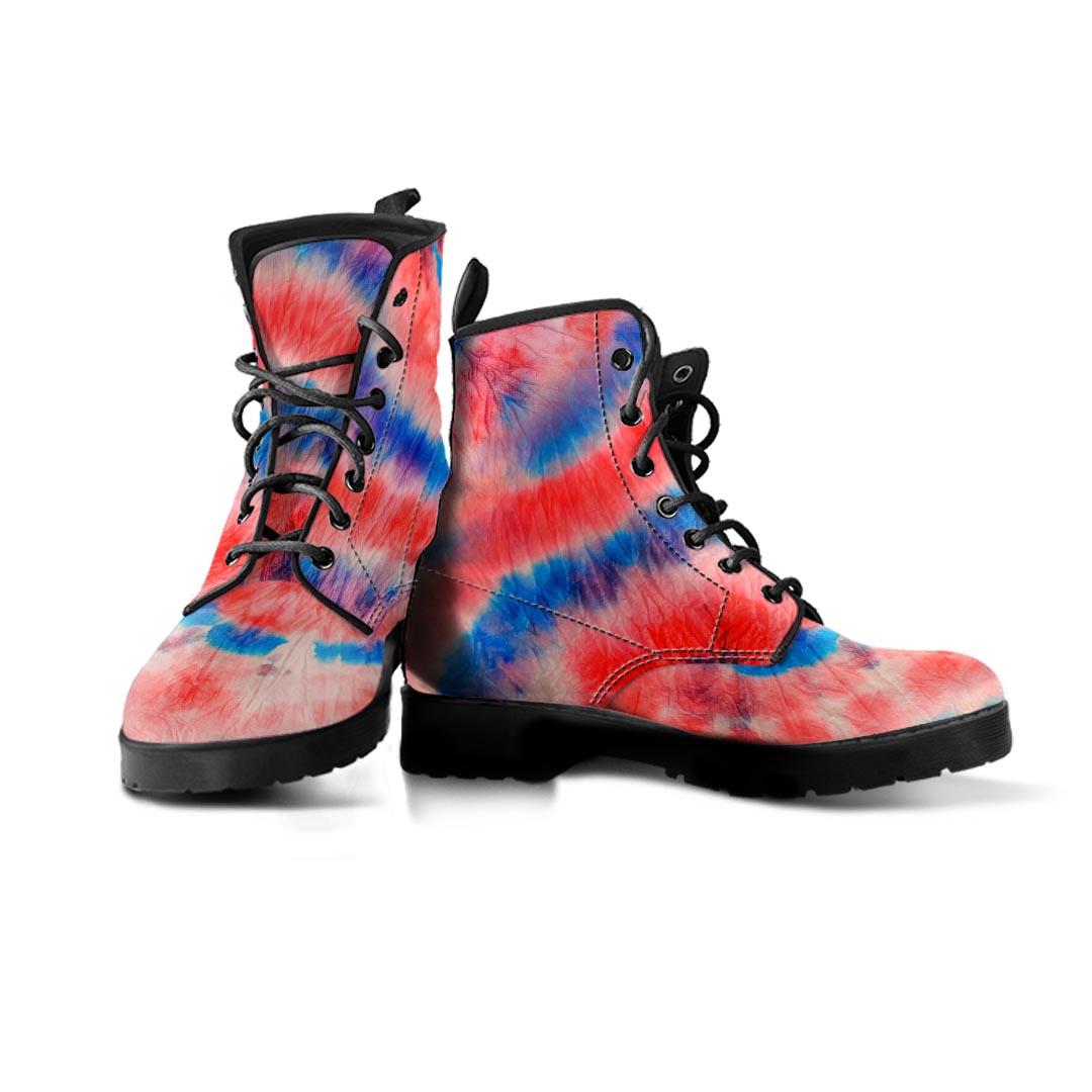 Tie Dye Swirl Batik Men's Boots-grizzshop