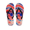 Tie Dye Swirl Batik Men's Flip Flops-grizzshop