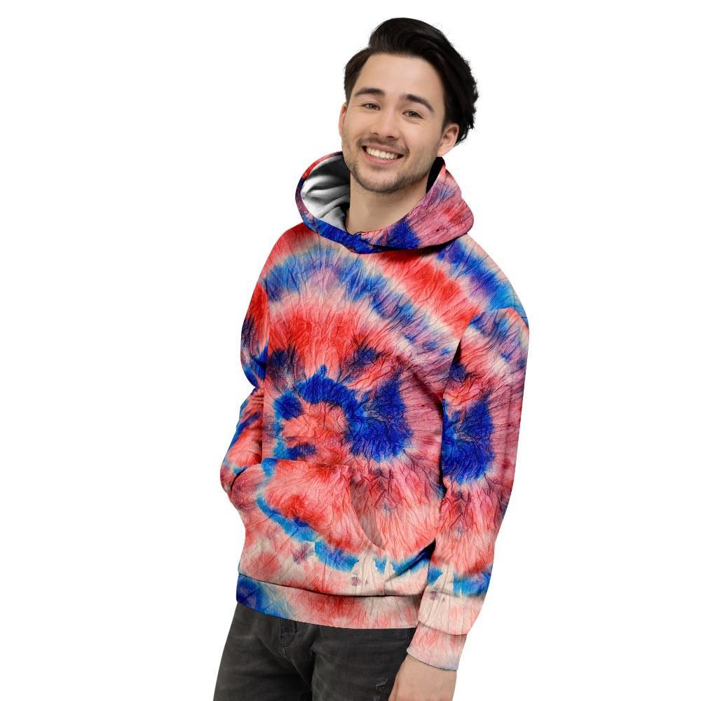 Tie Dye Swirl Batik Men's Hoodie-grizzshop
