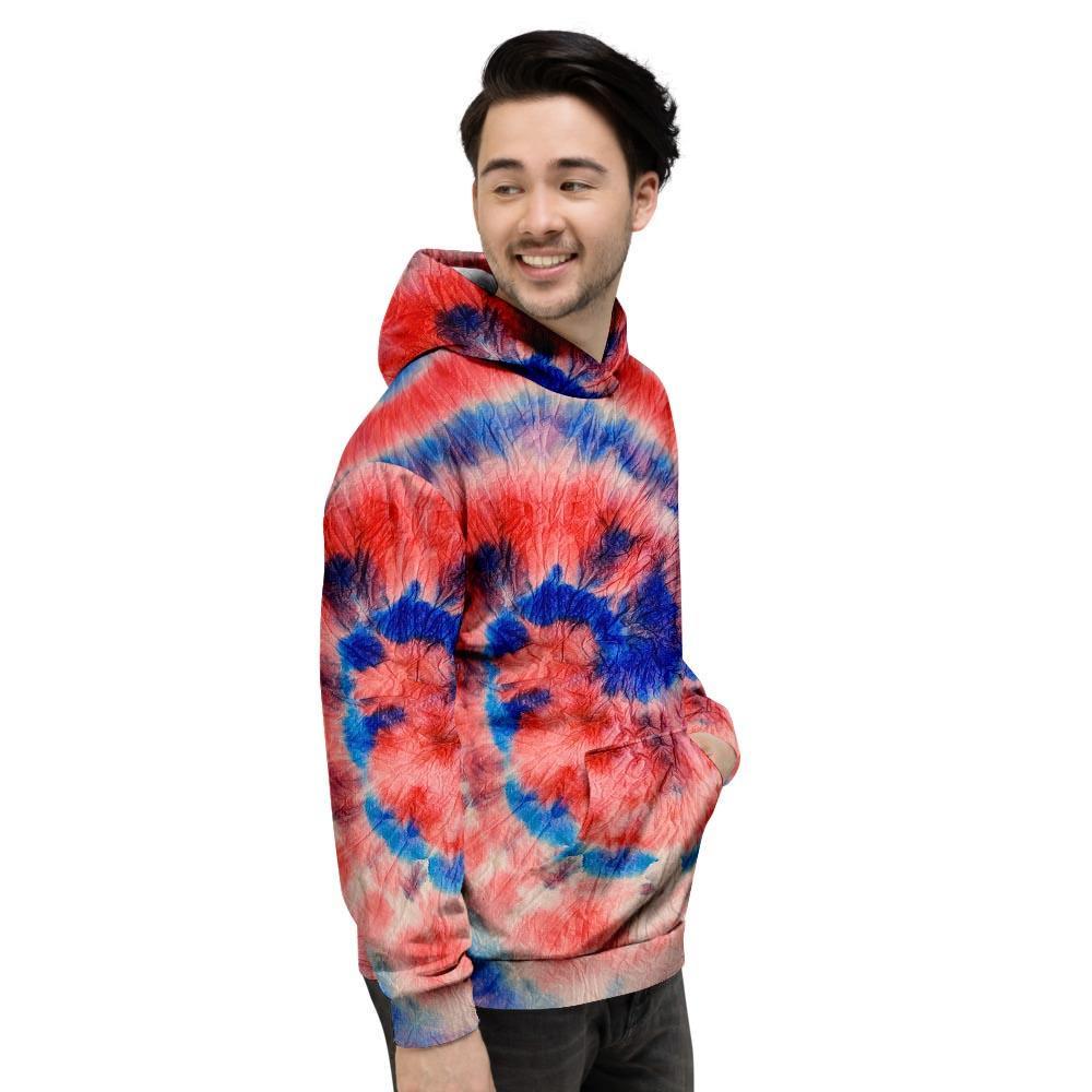 Tie Dye Swirl Batik Men's Hoodie-grizzshop