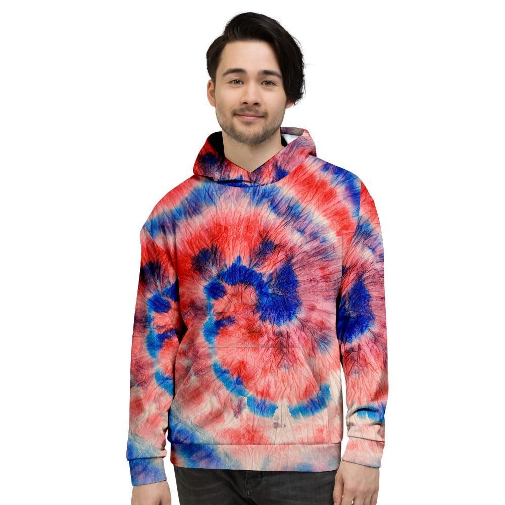 Tie Dye Swirl Batik Men's Hoodie-grizzshop