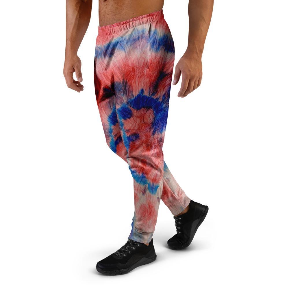 Tie Dye Swirl Batik Men's Joggers-grizzshop