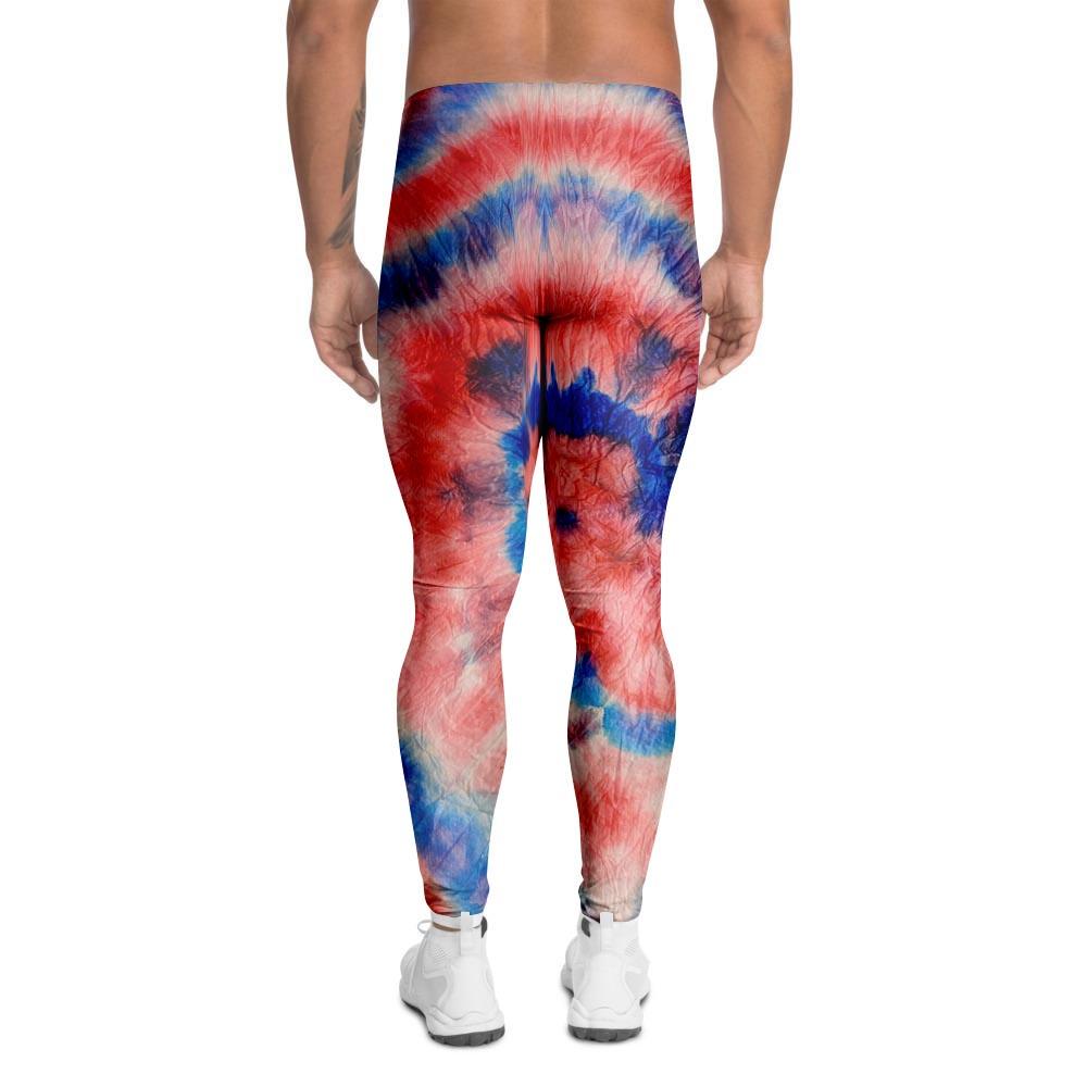 Tie Dye Swirl Batik Men's Leggings-grizzshop