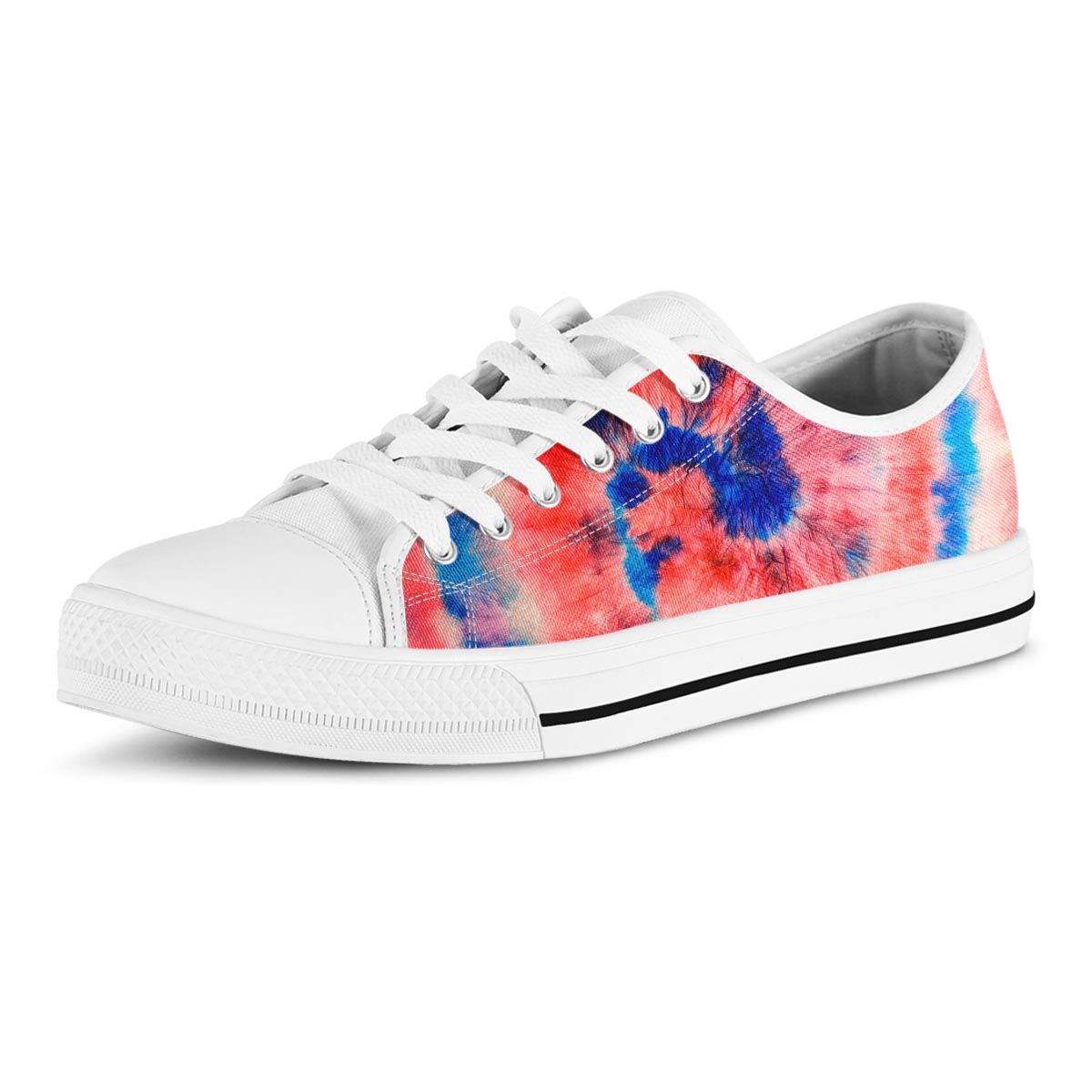 Tie Dye Swirl Batik Men's Low Top Shoes-grizzshop