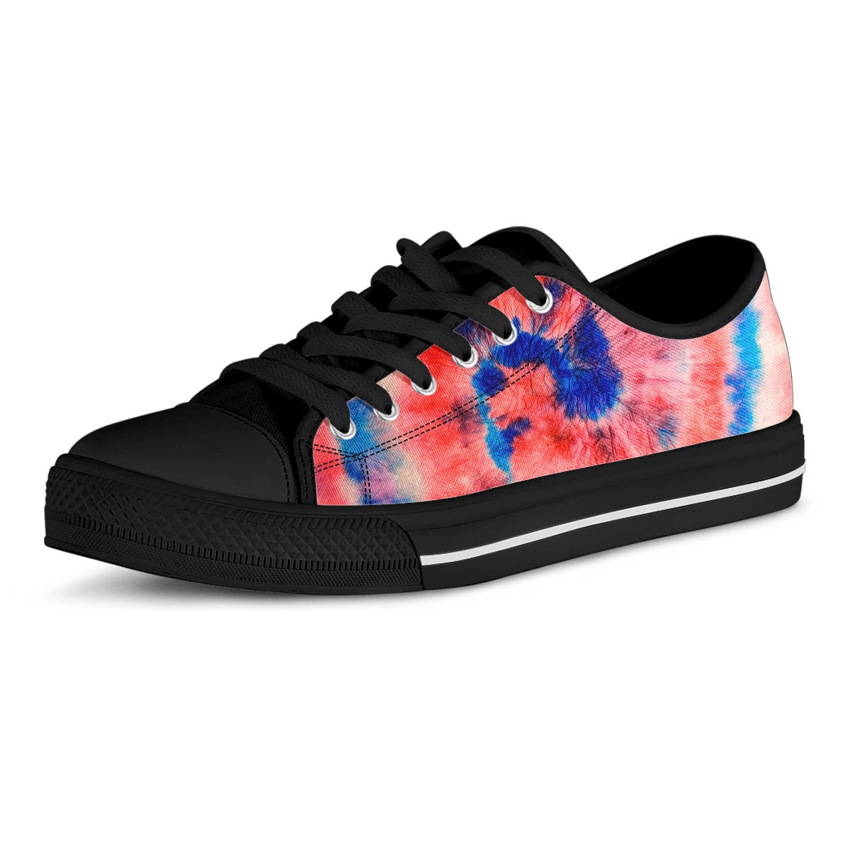 Tie Dye Swirl Batik Men's Low Top Shoes-grizzshop