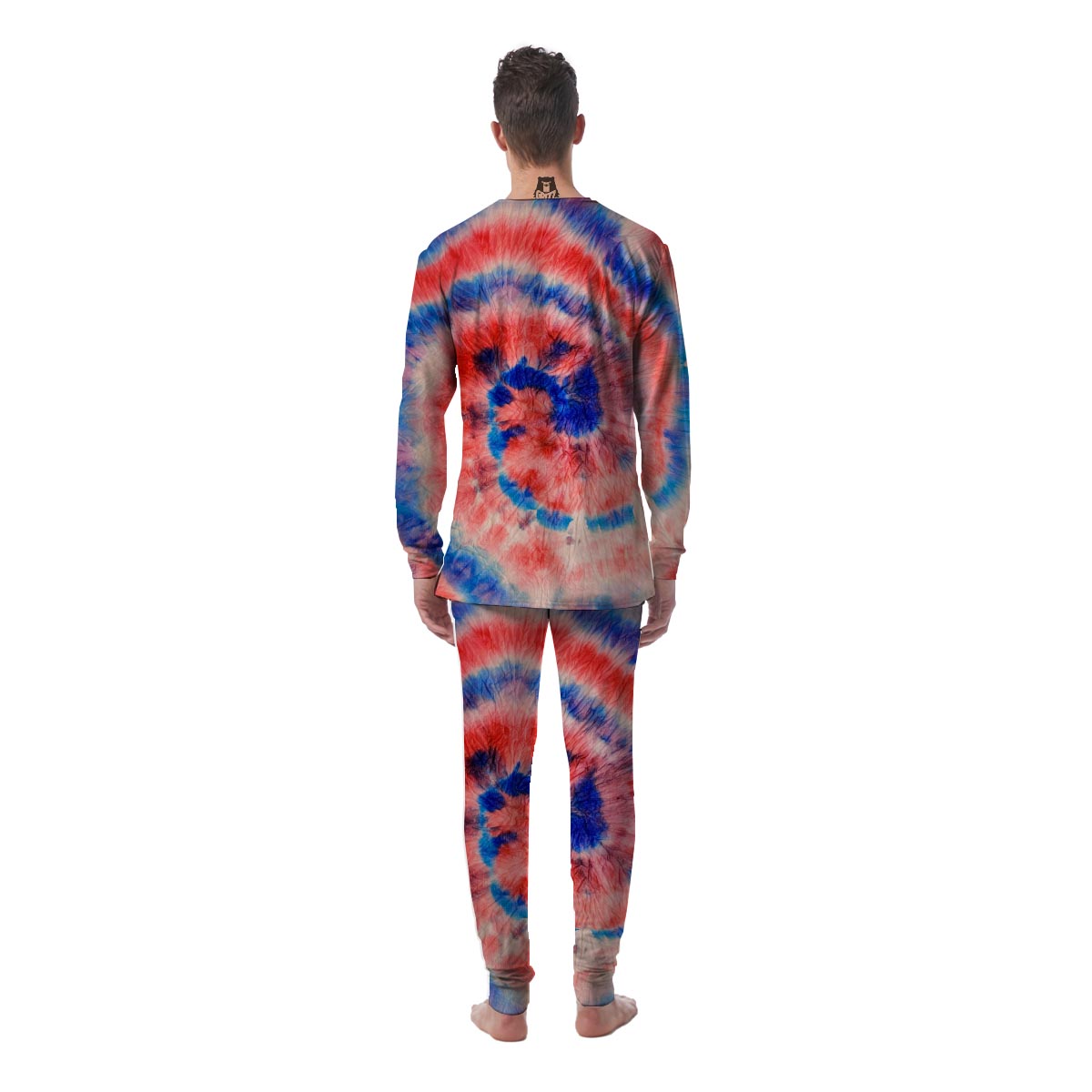 Tie Dye Swirl Batik Men's Pajamas-grizzshop