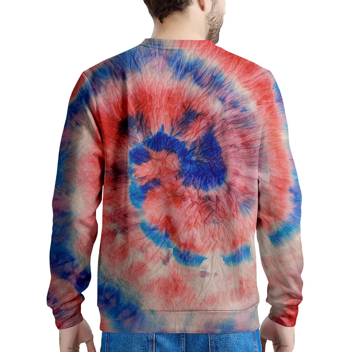 Tie Dye Swirl Batik Men's Sweatshirt-grizzshop