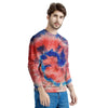 Tie Dye Swirl Batik Men's Sweatshirt-grizzshop