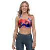 Tie Dye Swirl Batik Sports Bra-grizzshop