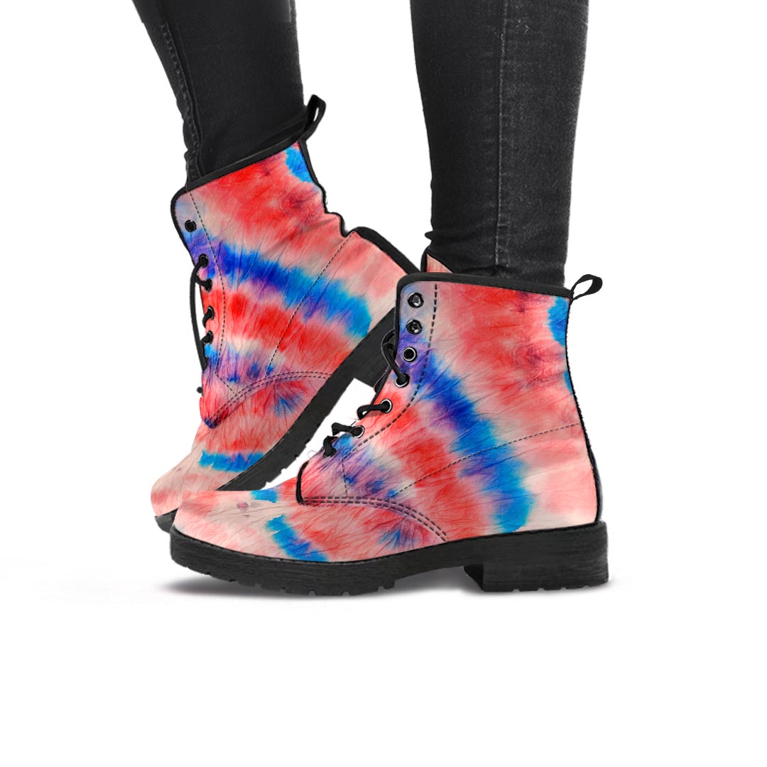 Tie Dye Swirl Batik Women's Boots-grizzshop