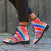 Tie Dye Swirl Batik Women's Boots-grizzshop