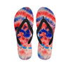 Tie Dye Swirl Batik Women's Flip Flops-grizzshop