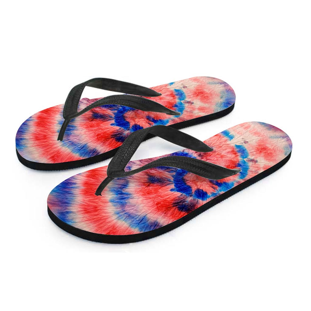 Tie Dye Swirl Batik Women's Flip Flops-grizzshop