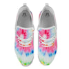 Tie Dye Swirl Print White Athletic Shoes-grizzshop