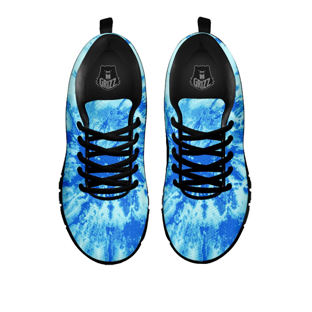 Tie Dye Turquoise Print Black Sneaker-grizzshop