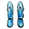 Tie Dye Turquoise Print Muay Thai Shin Guards-grizzshop