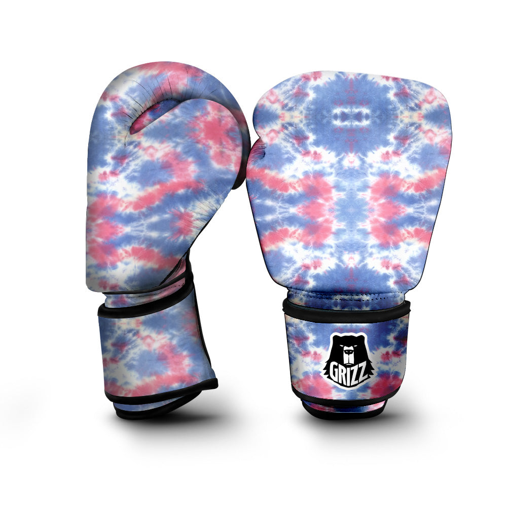 Tie Dye Two Tone Print Pattern Boxing Gloves-grizzshop