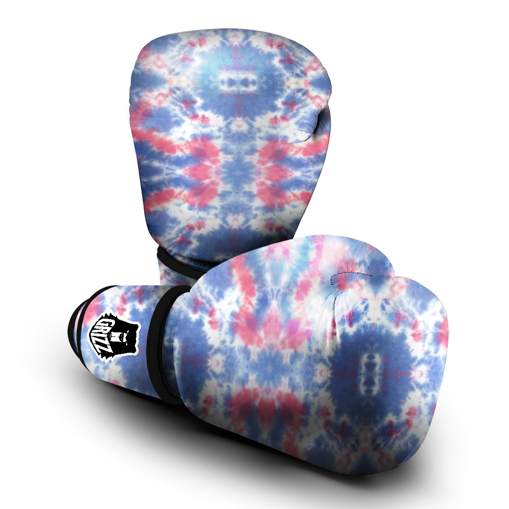 Tie Dye Two Tone Print Pattern Boxing Gloves-grizzshop
