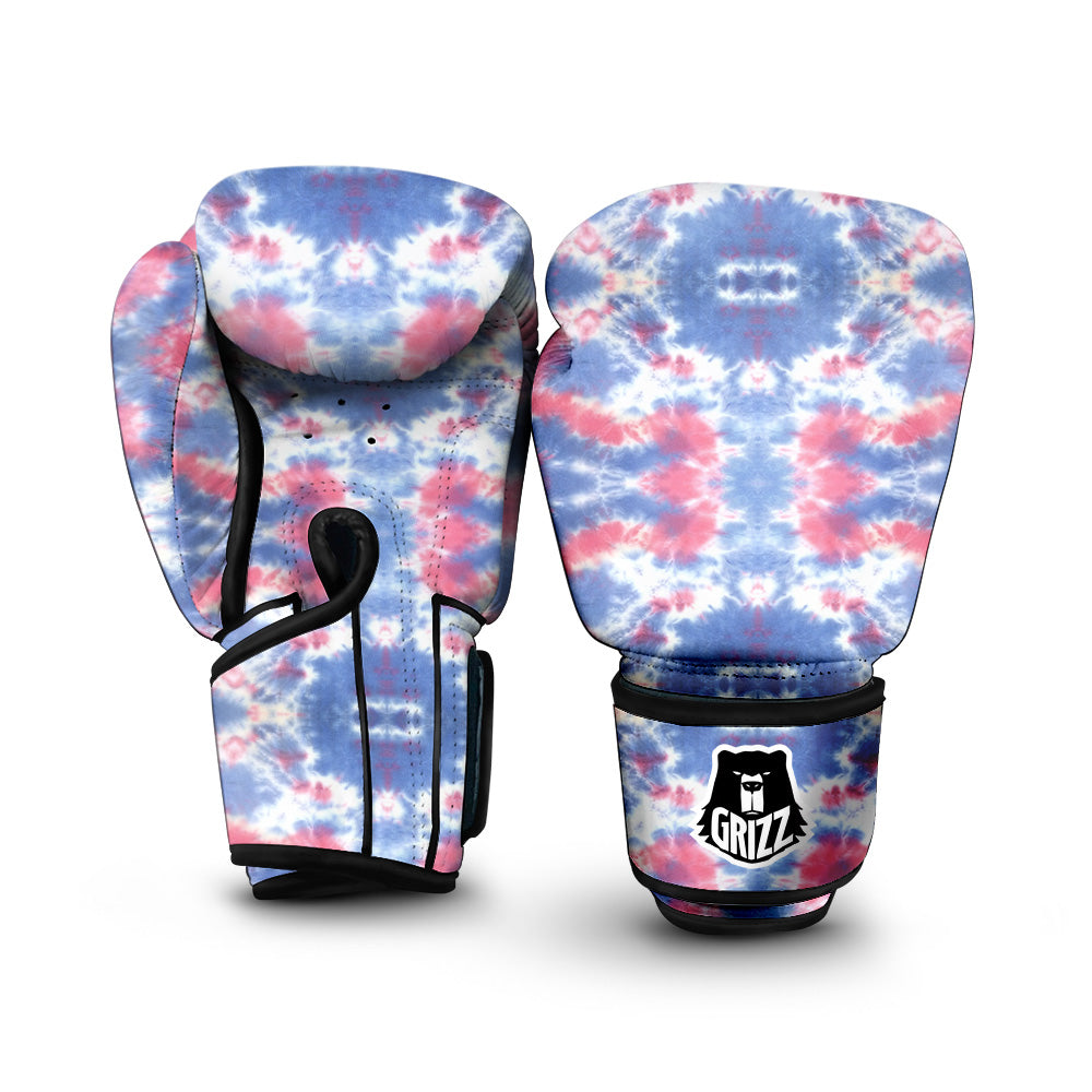Tie Dye Two Tone Print Pattern Boxing Gloves-grizzshop