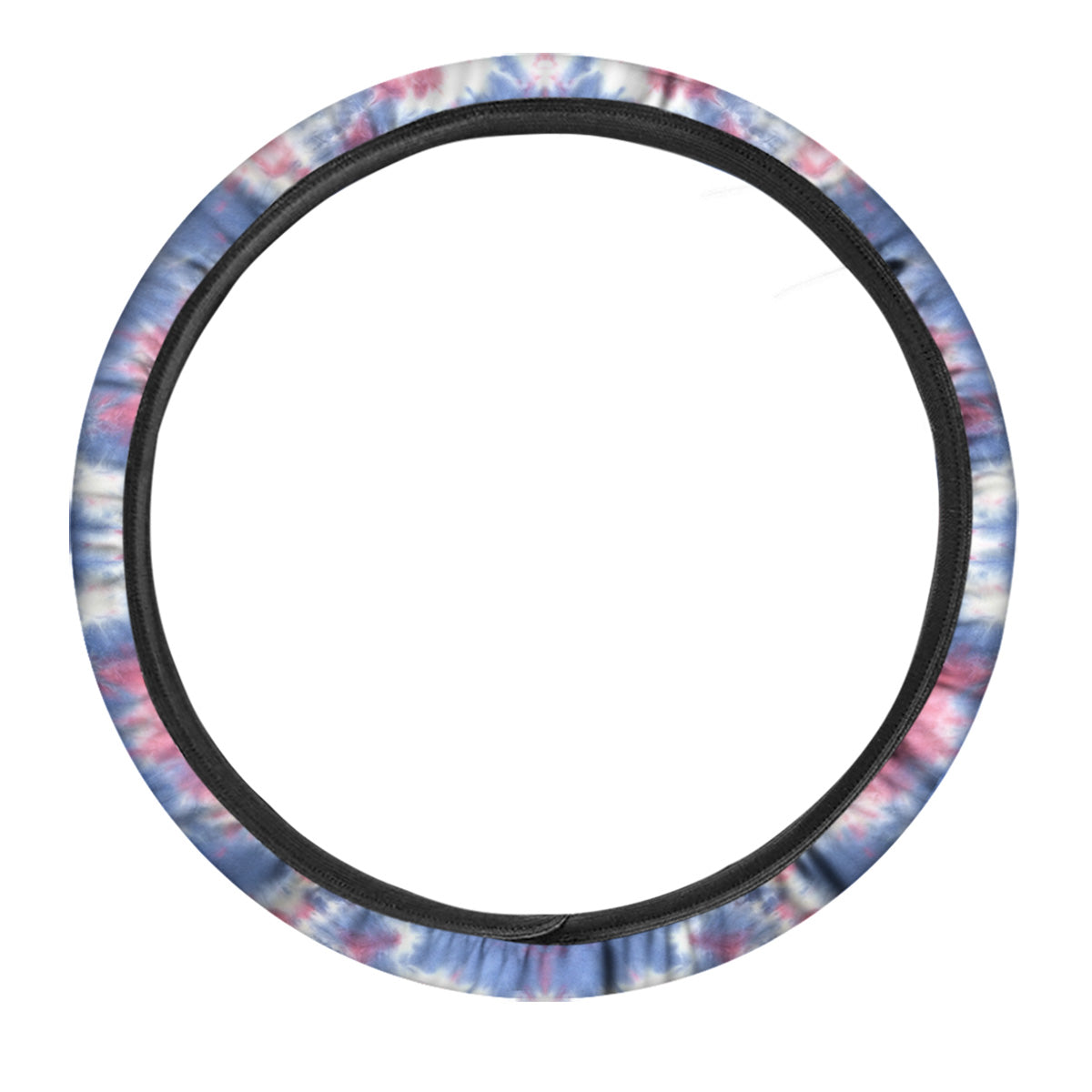 Tie Dye Two Tone Print Pattern Car Steering Wheel Cover-grizzshop