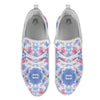 Tie Dye Two Tone Print Pattern White Athletic Shoes-grizzshop