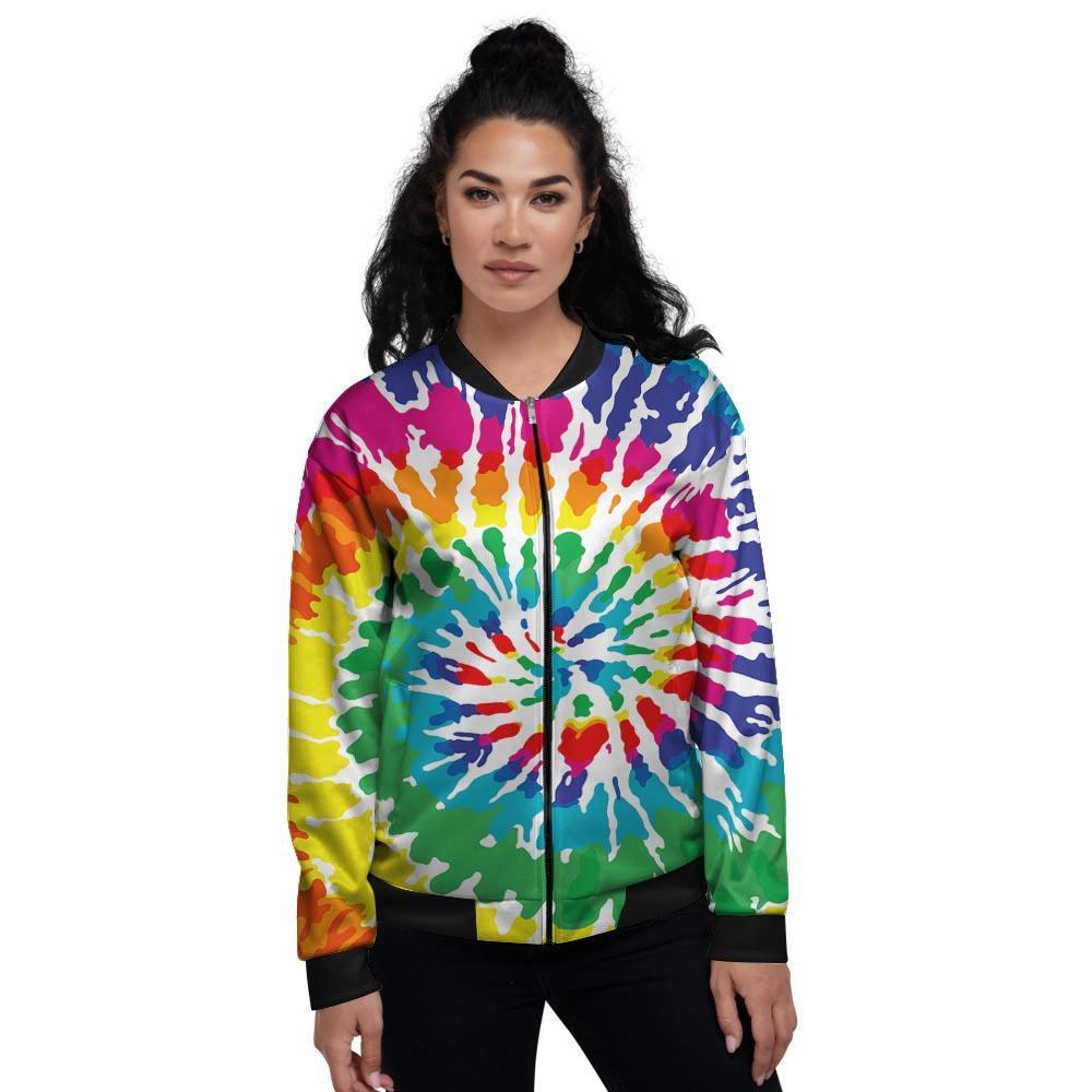 Tie Dye Women's Bomber Jacket-grizzshop