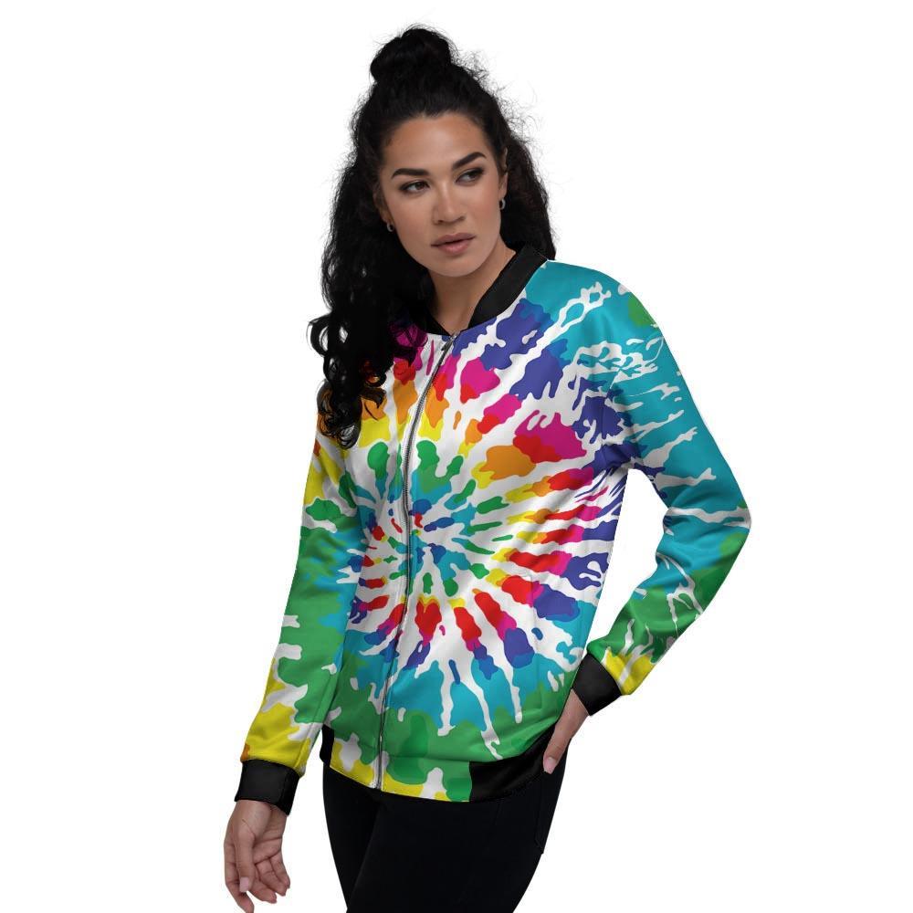 Tie Dye Women's Bomber Jacket-grizzshop